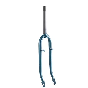 Bicycle fork 1 inch for city bike 28 inch Elops 540 petrol blue