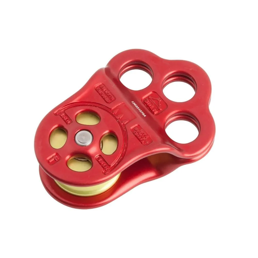 DMM Triple Attachment Pulley Red