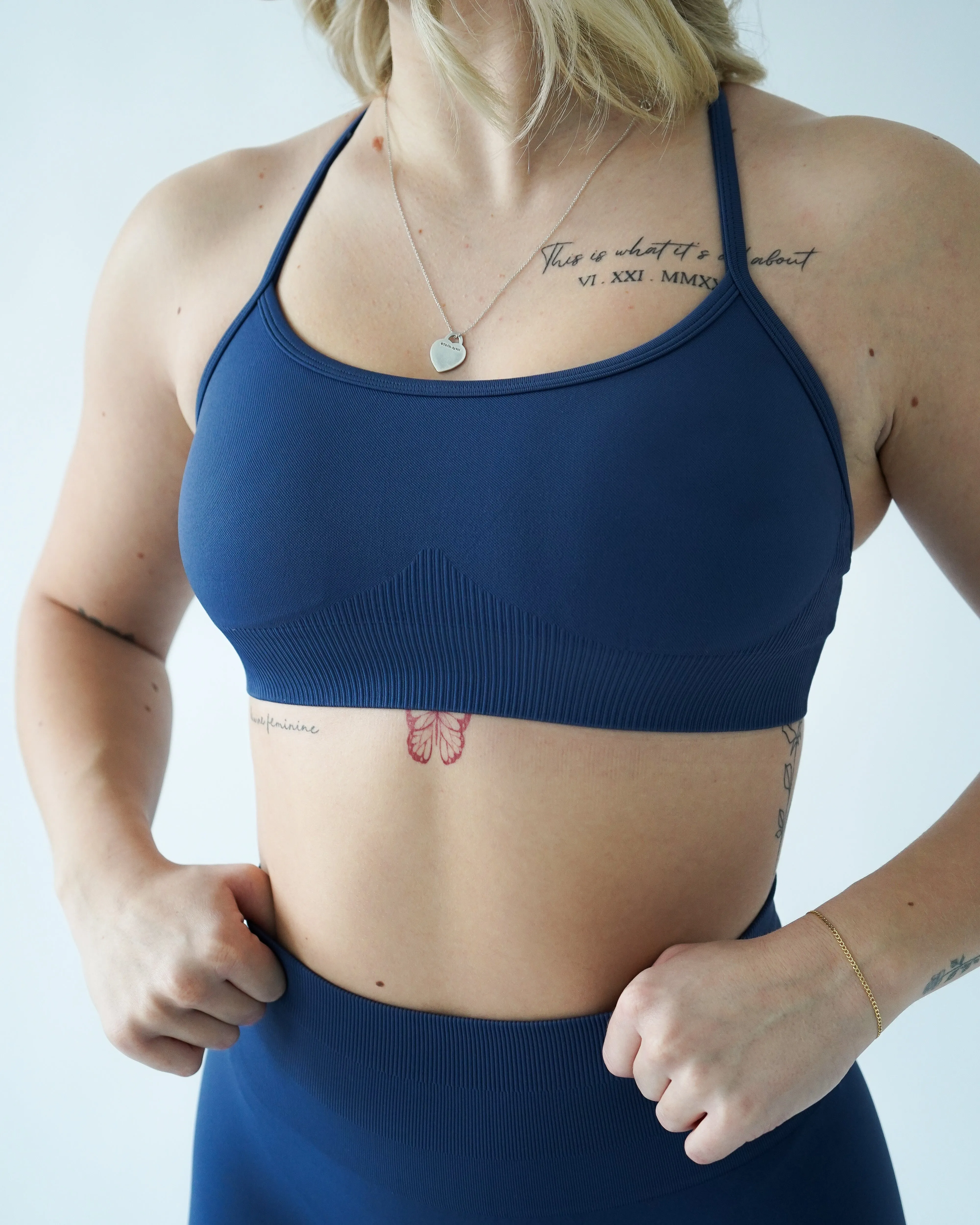 Enhance Vital Sports Bra - Denim