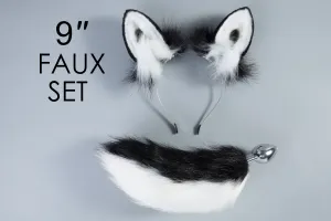 fox ear and tail butt plug bdsm dildo deer tail plug and ear deer doe ears fox tail plug ddlg sex toys tail plug fox tail butt plug