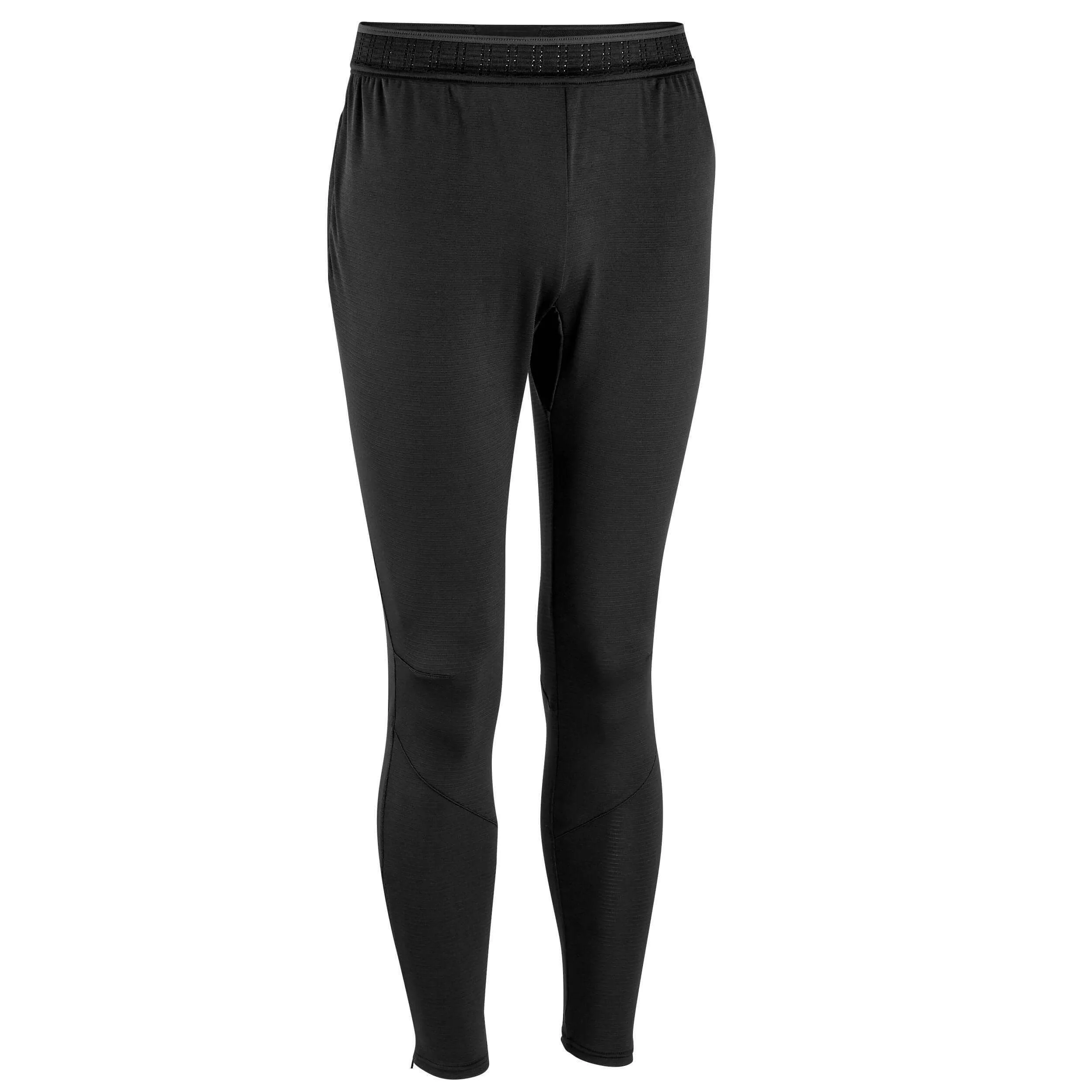 Kipsta CLR adult soccer training pants, black/charcoal gray