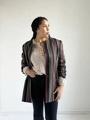 Lord & Taylor Striped Linen Jacket