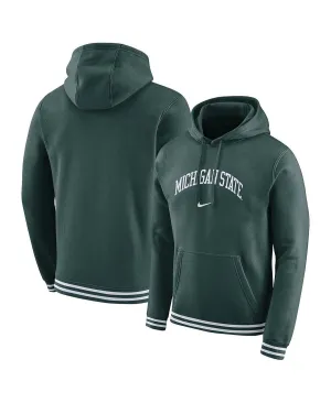 Men's Green Michigan Spartan State Hoodie Sketch retro, Nike pullover, green