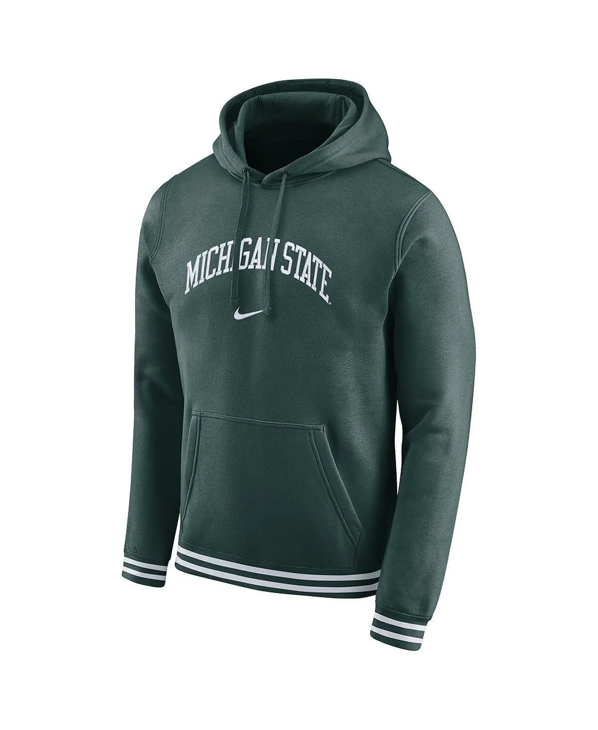 Men's Green Michigan Spartan State Hoodie Sketch retro, Nike pullover, green