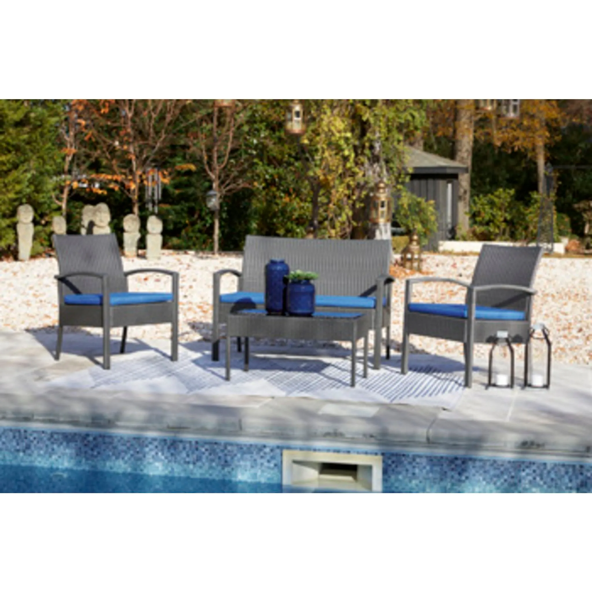 Outdoor Alina 4 Piece Outdoor Seating