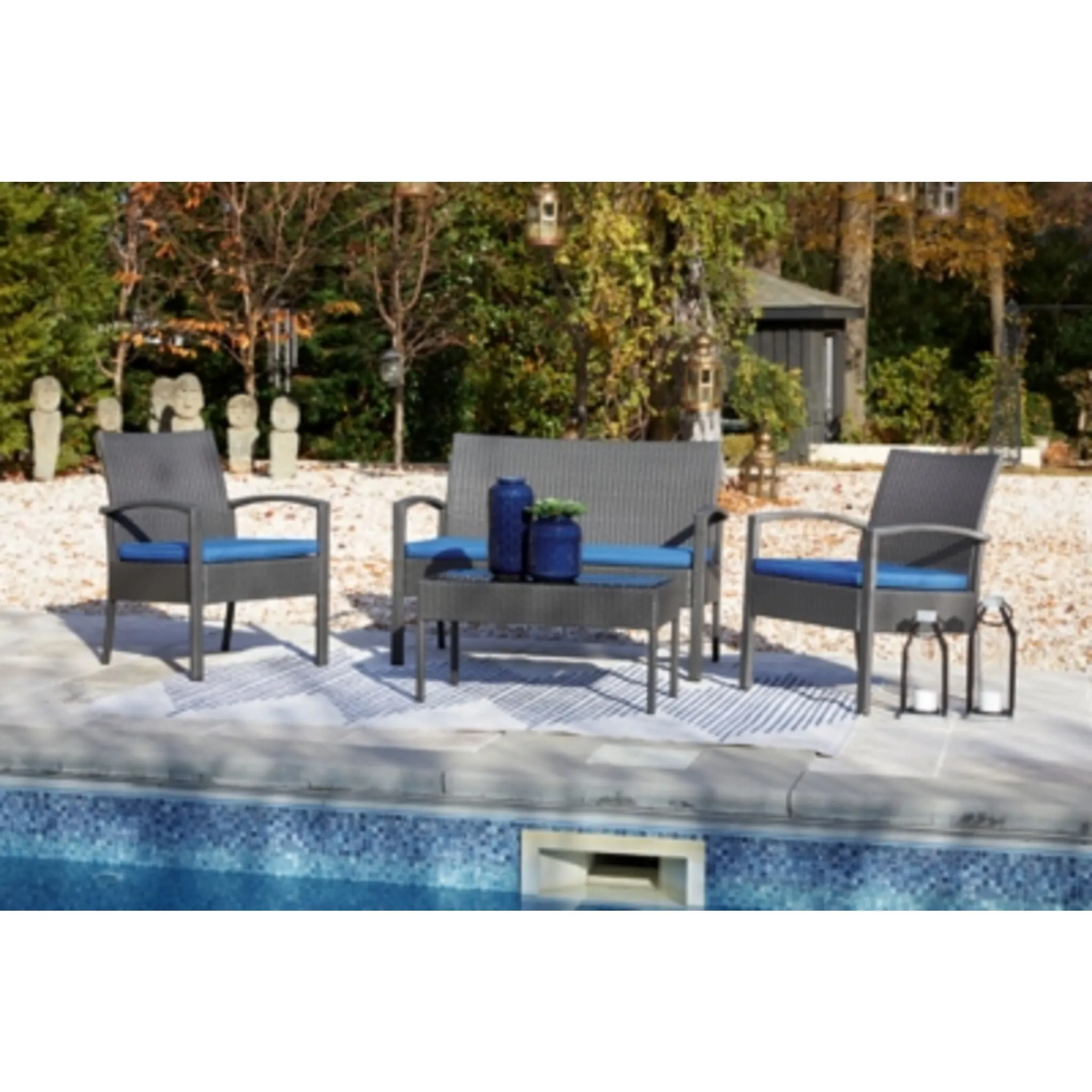 Outdoor Alina 4 Piece Outdoor Seating