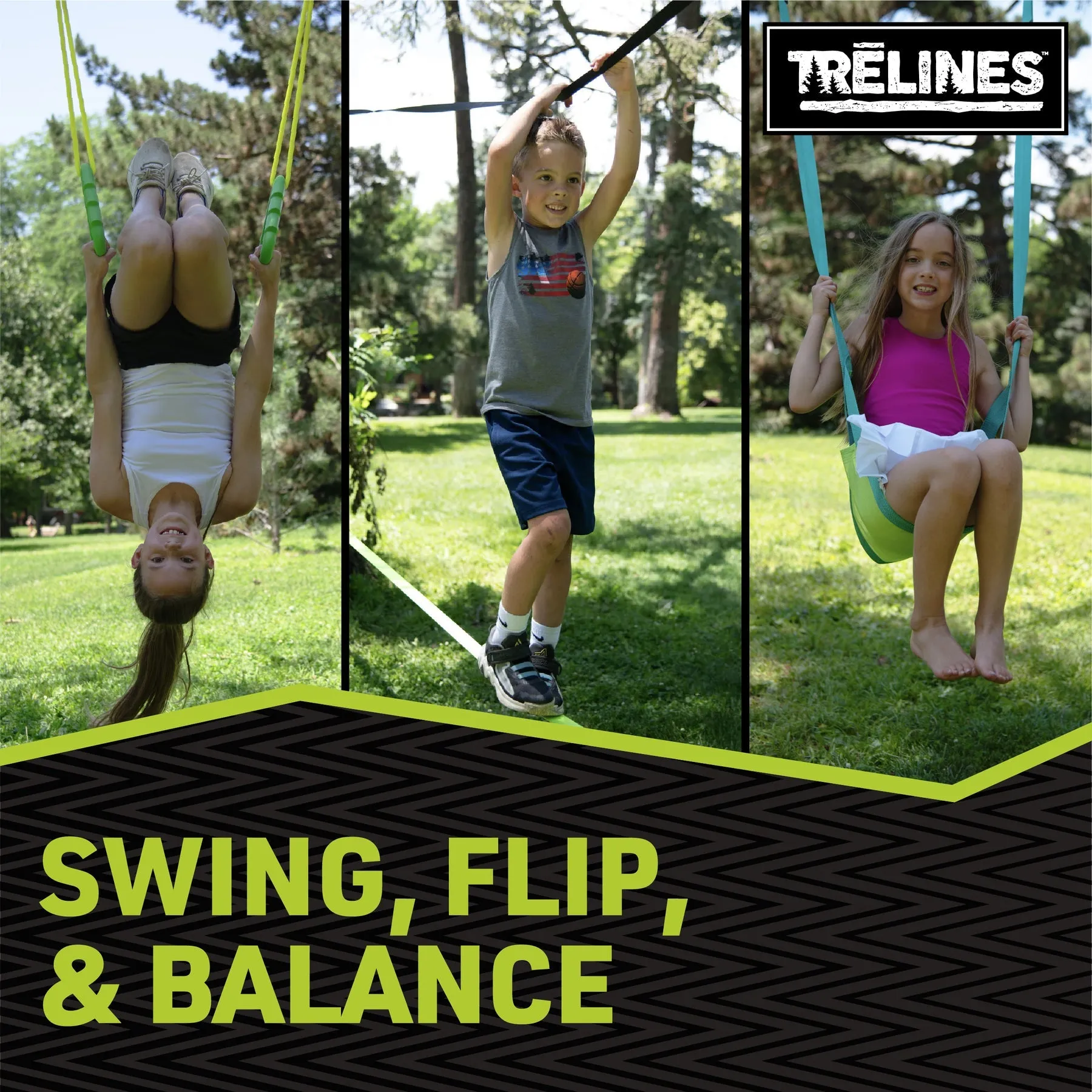 TRELINES Swingset Gymnastics 36ft.